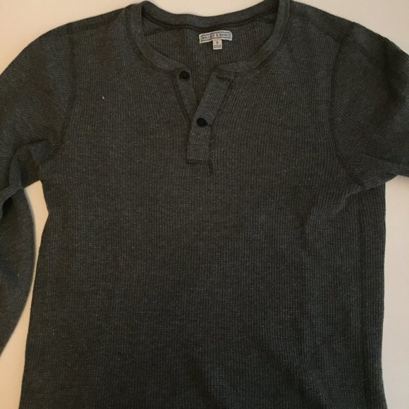 Wallace & Barnes (J.Crew) Charcoal Henley - Picture 3 of 3